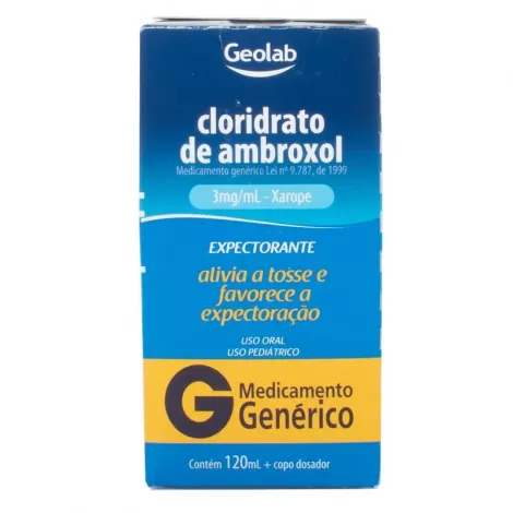 Cloridrato de Ambroxol Xarope Pediátrico Genérico 15mg/5ml 120ml