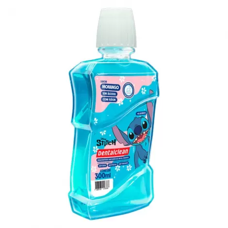 Antisséptico Bucal Infantil Stitch Morango 300Ml - Dentalclean