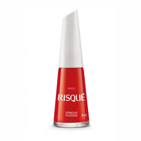 RISQUE ESMALTE CTY CREMOSO VERMELHO FELICIDADE ESMAL FR X 8ML