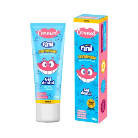 Gel Dental Carmed Fini Dentaduras Com Flúor 70G