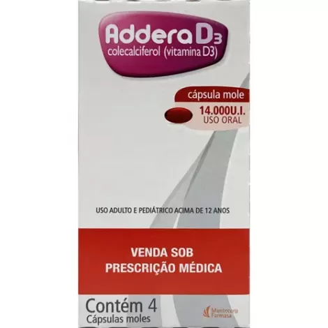 Addera D3 14.000Ui 4 cápsulas