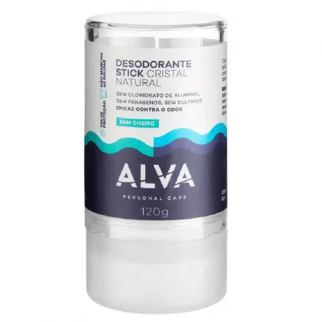 Desodorante Cristal Stick Vegano Alva120g