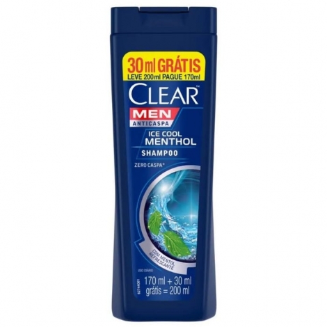 Shampoo Clear Ice Cool Menthol Lv200ml Pg170ml