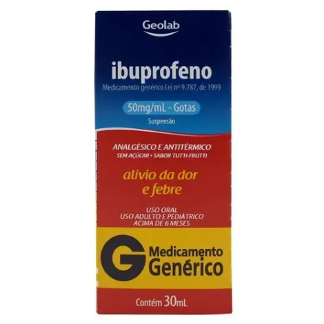 Ibuprofeno Gotas Geolab 50mg/mL, 30ml