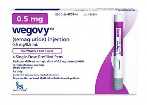 Wegovy 0,5mg Novo Nordisk 4 Doses Injetáveis