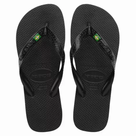 Chinelo Tiras Top Brasil Havaianas Preto 39/40 1 Unidade