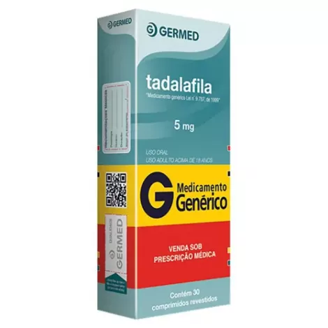 Tadalafila Genérico Germed 5mg 30, comprimidos