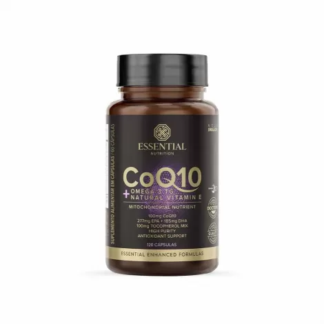 Coq10 + Omega 3Tg + Natural Vitamin E Pote 120 Caps Essential