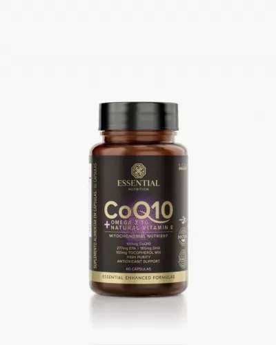 Coq10 + Omega 3Tg + Natural Vitamin E Pote 60 Caps Novo Essential