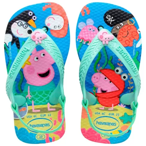 Havaianas Baby Peppa Pig 1056 Azul Lavanda 20