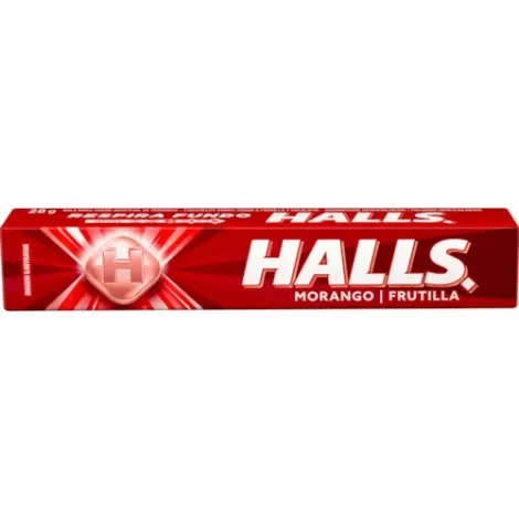 Bala Halls Morango 28g