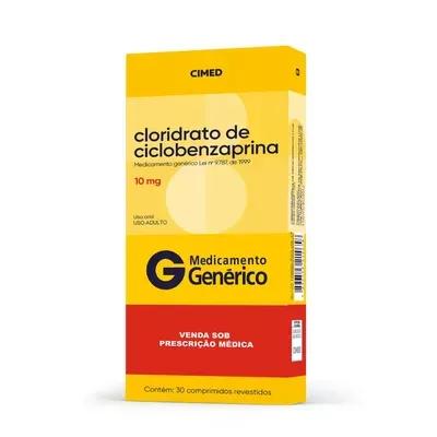 Cloridrato de Ciclobenzaprina Genérico Cimed 10mg 30 comprimidos