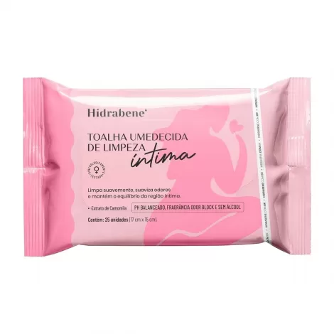 Hidrabene Toalha Umedecida De Limpeza Intima - 25 Un