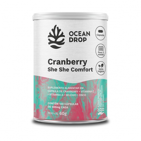 Cranberry Ocean Drop - She She Confort 120 Capsulas 500 G