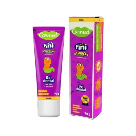 Gel Dental Carmed Fini Minhocas Azedinhas Com Flúor 70G