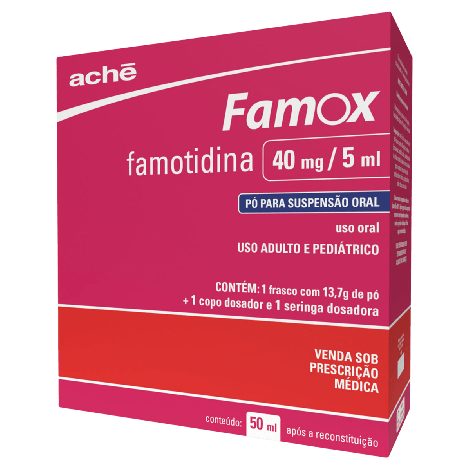Famox 40mg/5ml Ache 13,7g Pó Suspensão Oral + Copo Dosador