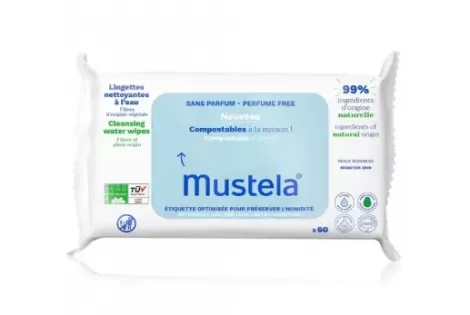 Mustela Toalhas Umedecidas Sem Perfume 60Unidades
