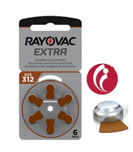 Pilha Rayovac Auditiva C6 Extra Advanced Ref312