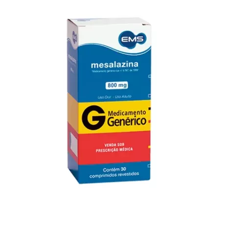 Mesalazina Genérico EMS 800mg 30 comprimidos revestidos