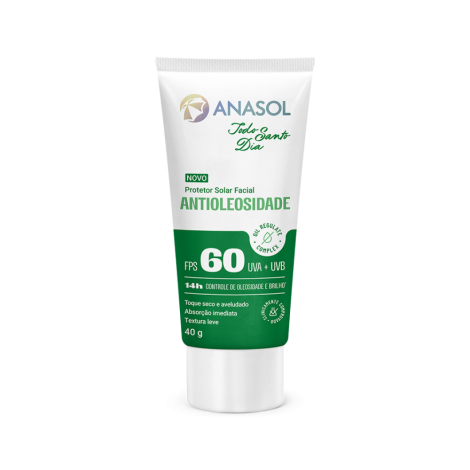 Anasol Protetor Solar Facial Tsd- Antioleosidade Fps 60 - 40 G