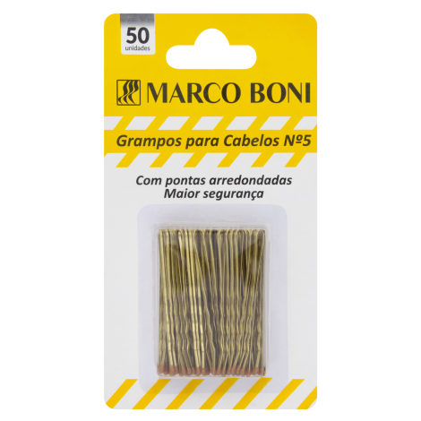 MB ACESSORIOS GRAMPO N5 DOURADO x 50