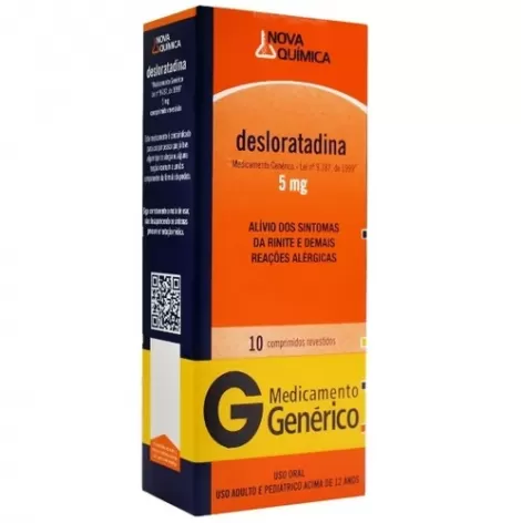Desloratadina 5Mg Cx 10 Comp Rev