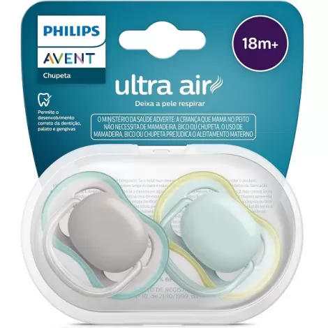Chup Ultra Air Dupla 18+ Lisa Cinza E Azulscf34901