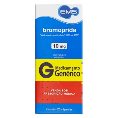 Bromoprida Genérico EMS 10mg 20 cápsulas