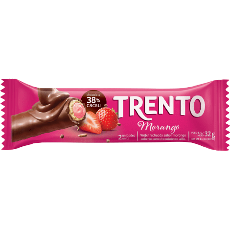 Chocolate Trento Wafer Morango 29G