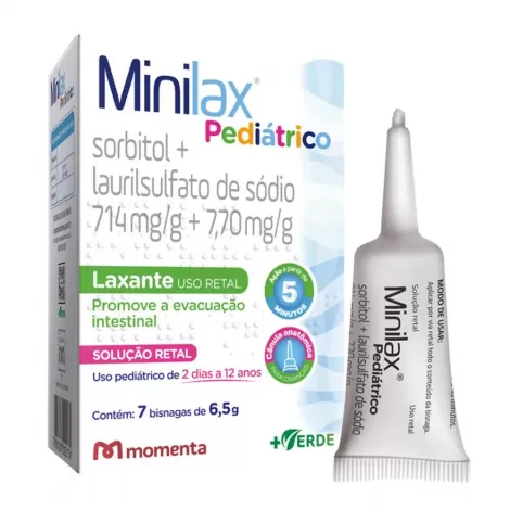 Laxantes Minilax Pediátrico 714mg/g + 7,70mg/g 7 Bisnagas