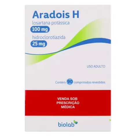 Aradois H 100mg + 25mg 90 comprimidos revestidos