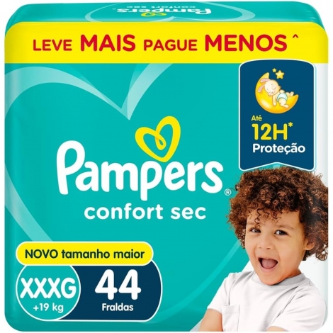 Fr Pampers Confortsec Bag Xxxg 44Un
