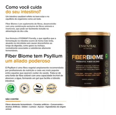 Fiberbiome Laranja Lata 330G -  Essential Nutrition