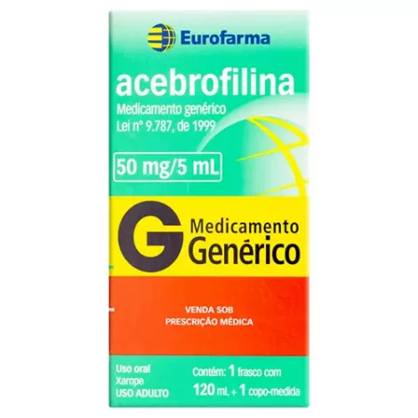 Acebrofilina Xarope Adulto Eurofarma 120ml