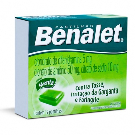Benalet 5+50+10Mg Env 12 Pas Sb Menta