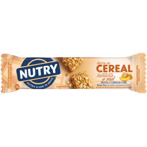 Barra Cereal Nutry Banana E Mel 22 G