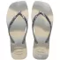 Havaianas Slim Square Glitter Party 9021 Bege Palha Prata 3940