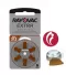Pilha Rayovac Auditiva C6 Extra Advanced Ref312